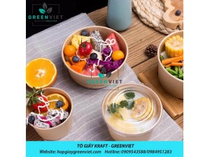 Tô giấy kraft dùng một lần giá rẻ