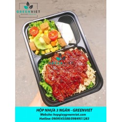 HỘP NHỰA 3 NGĂN ĐỰNG THỨC ĂN