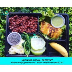 HỘP NHỰA 4 NGĂN ĐỰNG THỨC ĂN